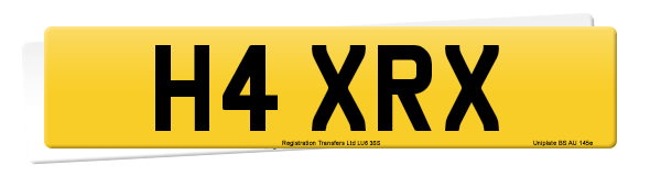 Registration number H4 XRX